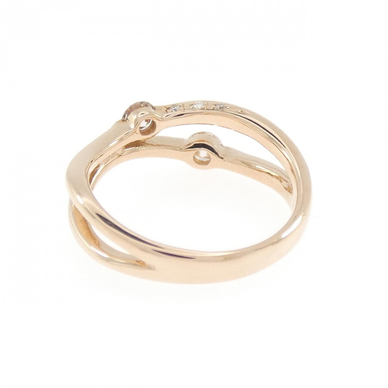 K18PG ダイヤモンド リング 0.35CT