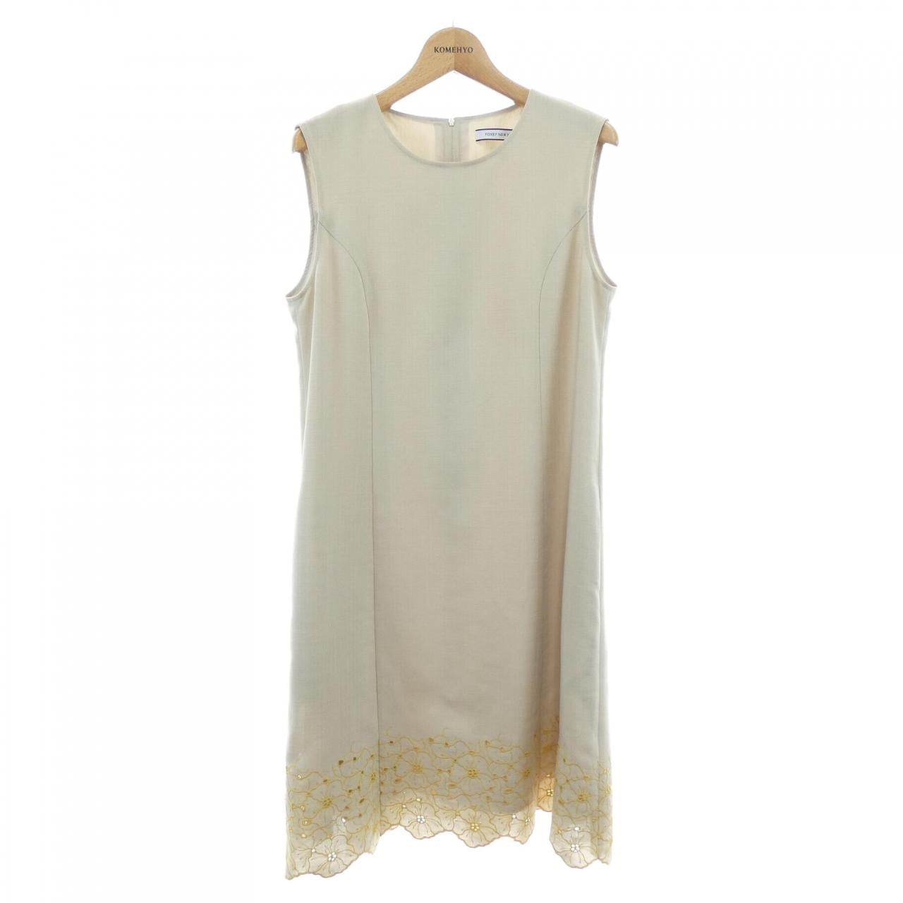 フォクシーニューヨーク FOXEY NEW YORK LINEN BOUQUET DRESS 44429 ワンピース