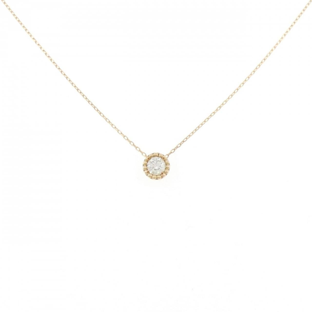 K18YG ダイヤモンド ネックレス 0.10CT