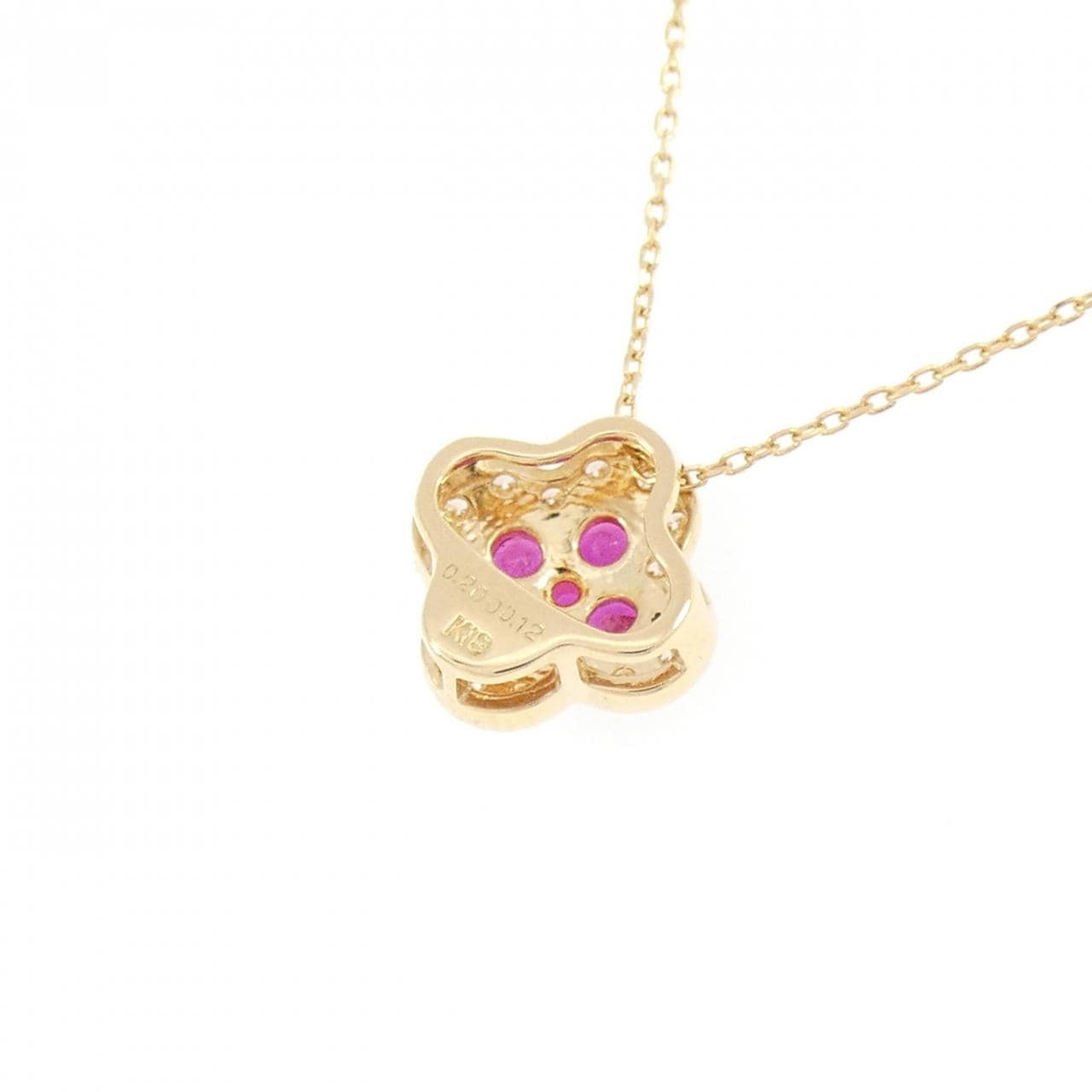 K18YG ルビー ネックレス 0.20CT