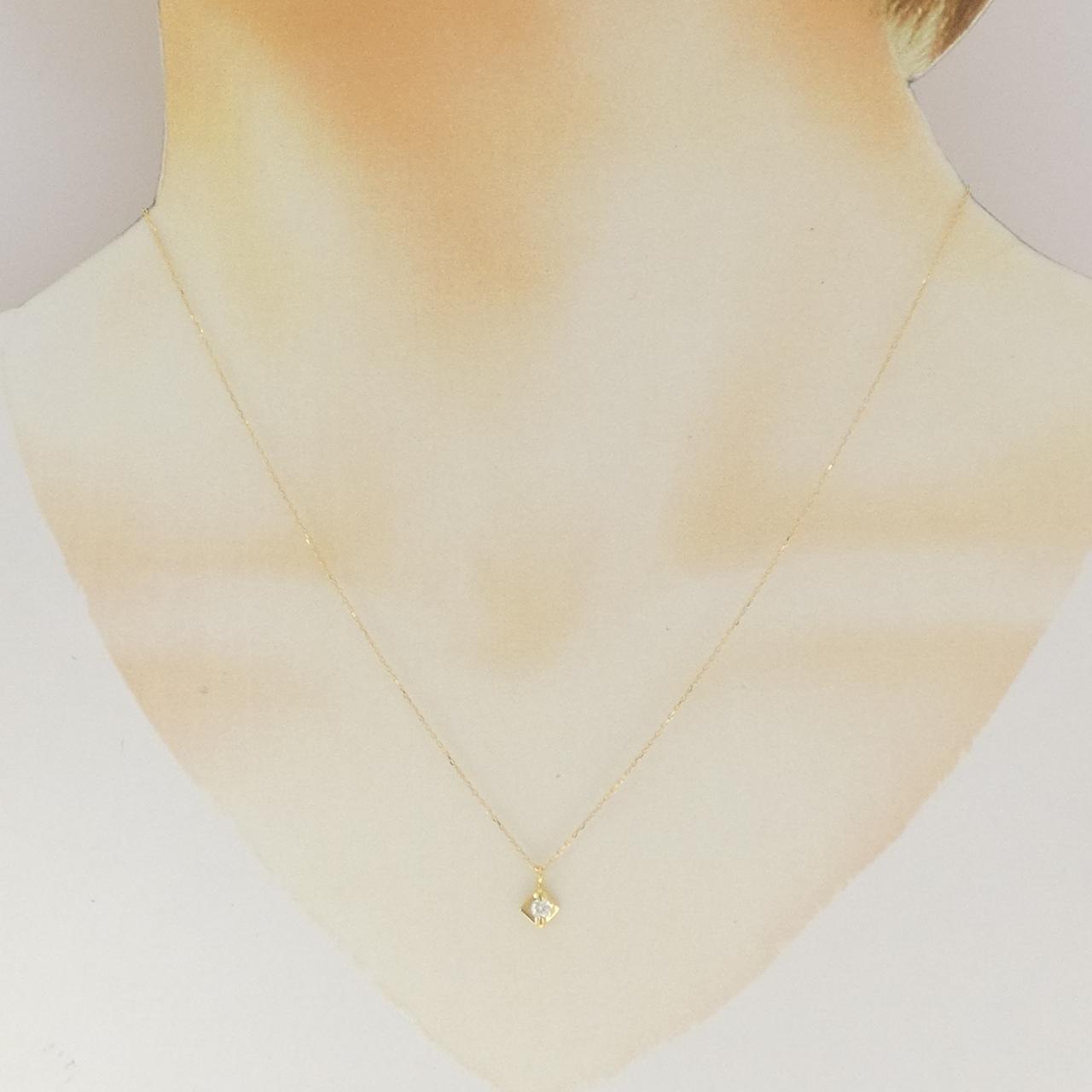 K18YG ダイヤモンド ネックレス 0.08CT
