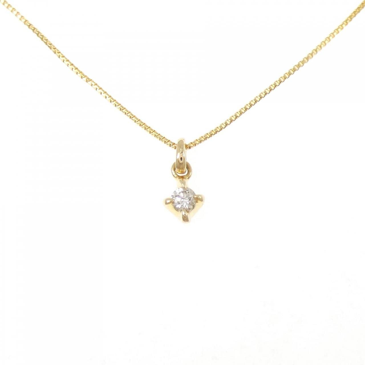 アガット ダイヤモンド ネックレス 0.05CT
