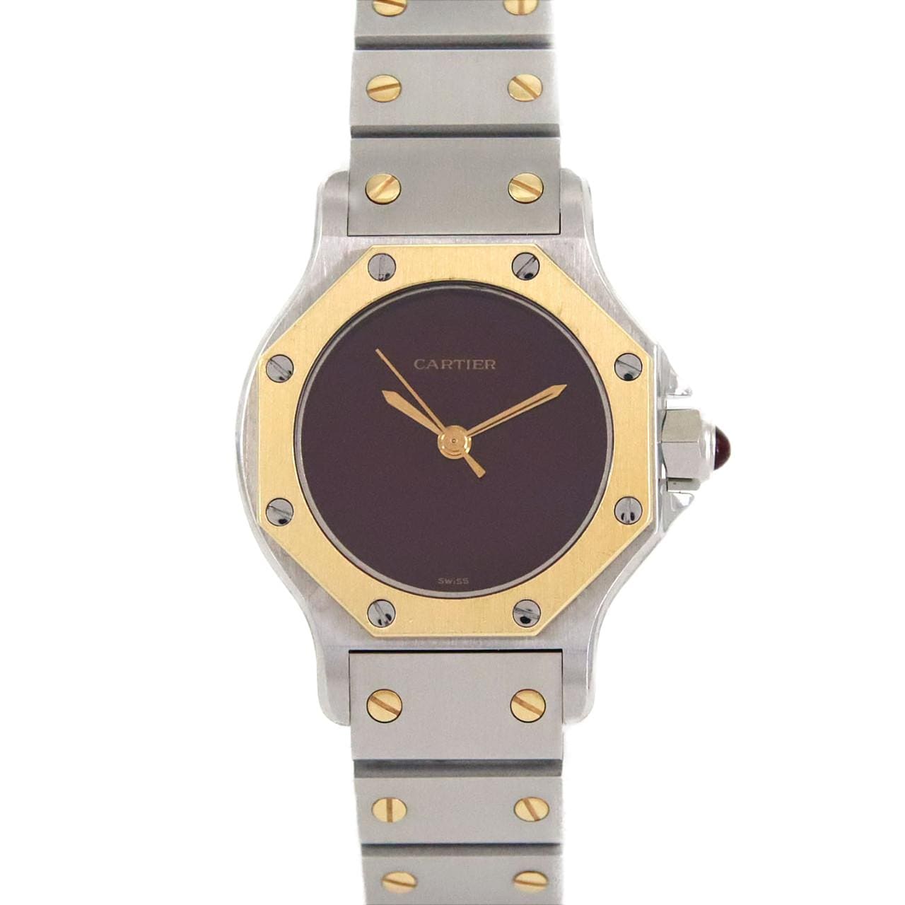 カルティエ サントスオクタゴンSM YGコンビ SSxYG 自動巻