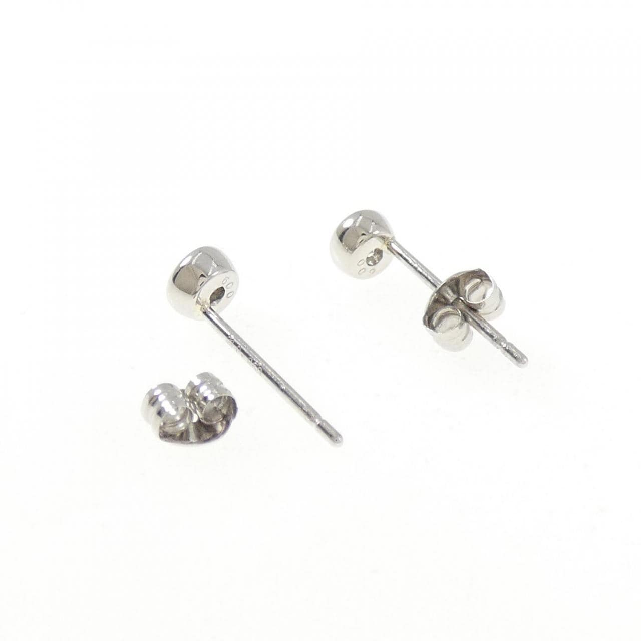 PT850 ソリティア ダイヤモンド ピアス 0.18CT