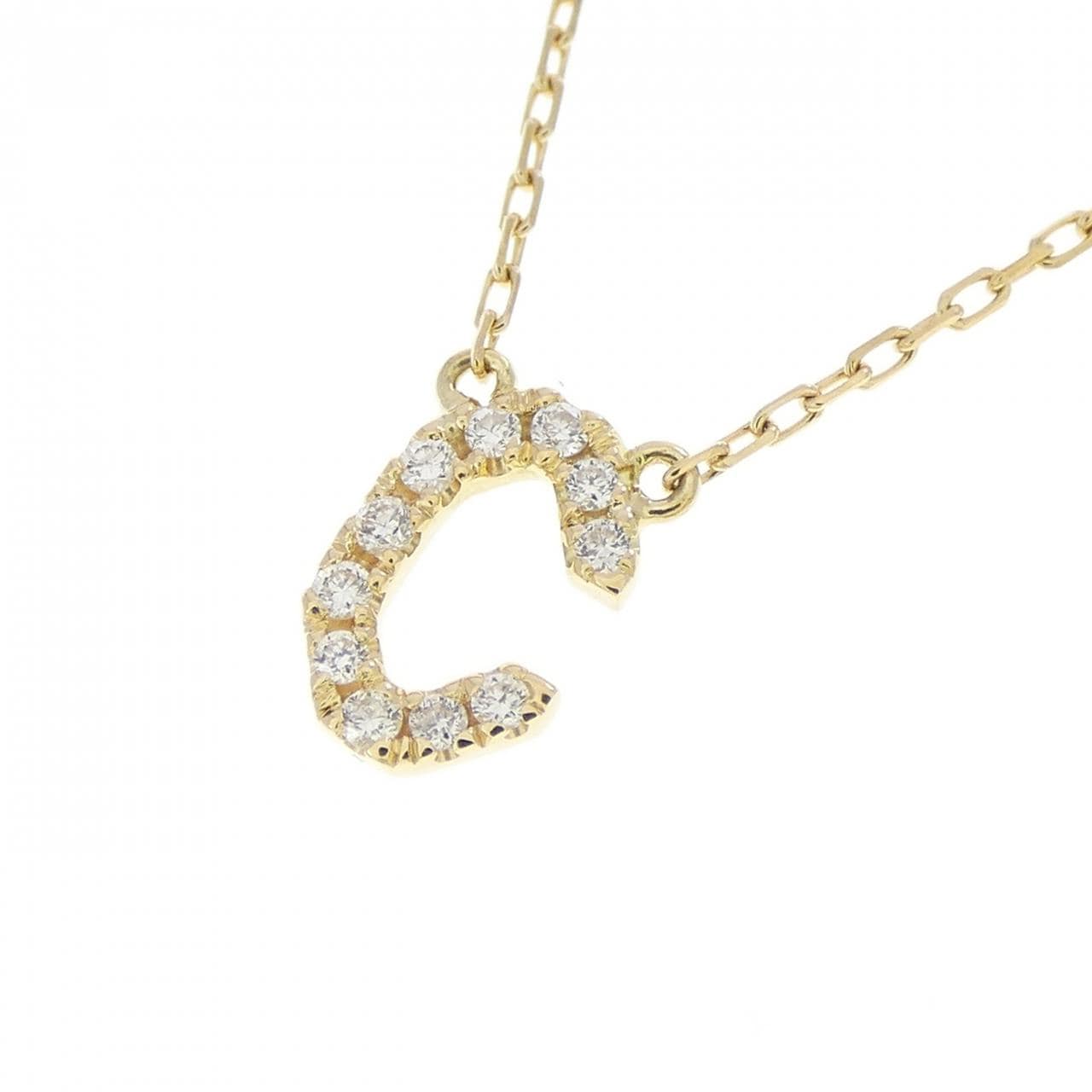 アーカー イニシャル ネックレス 0.05CT