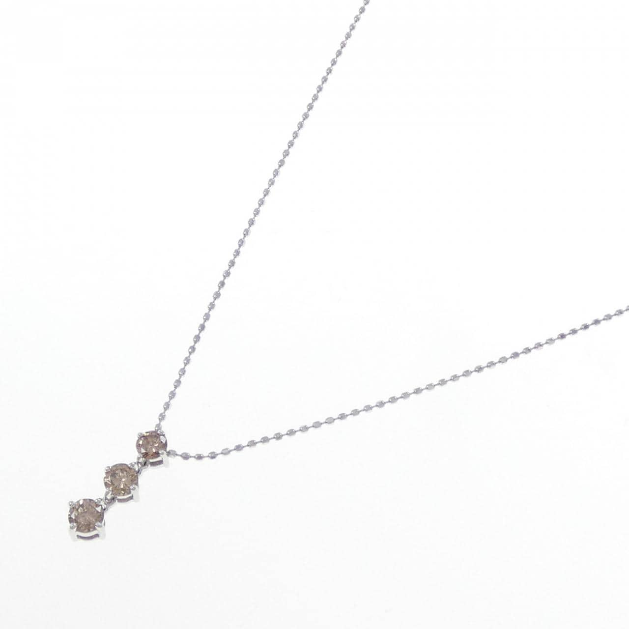 K18WG ダイヤモンド ネックレス 0.40CT
