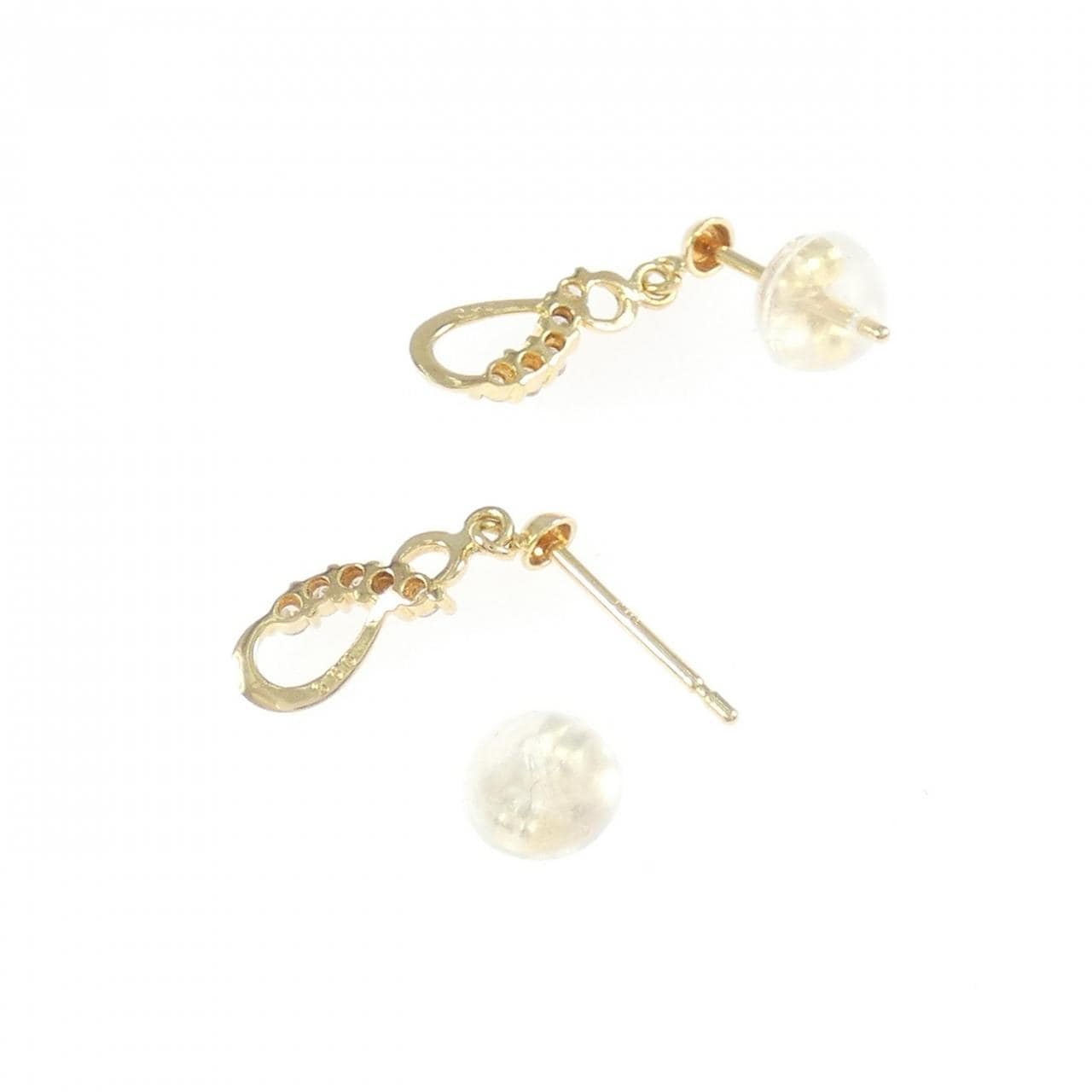 K18YG钻石耳环0.10CT