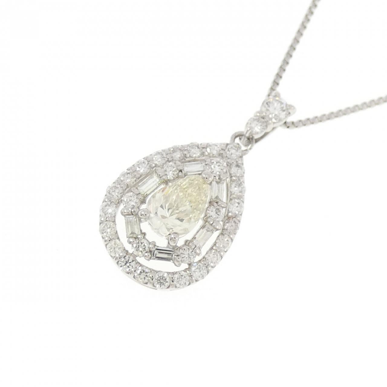 【新品】PT900/PT850 ダイヤモンド ネックレス 0.50CT