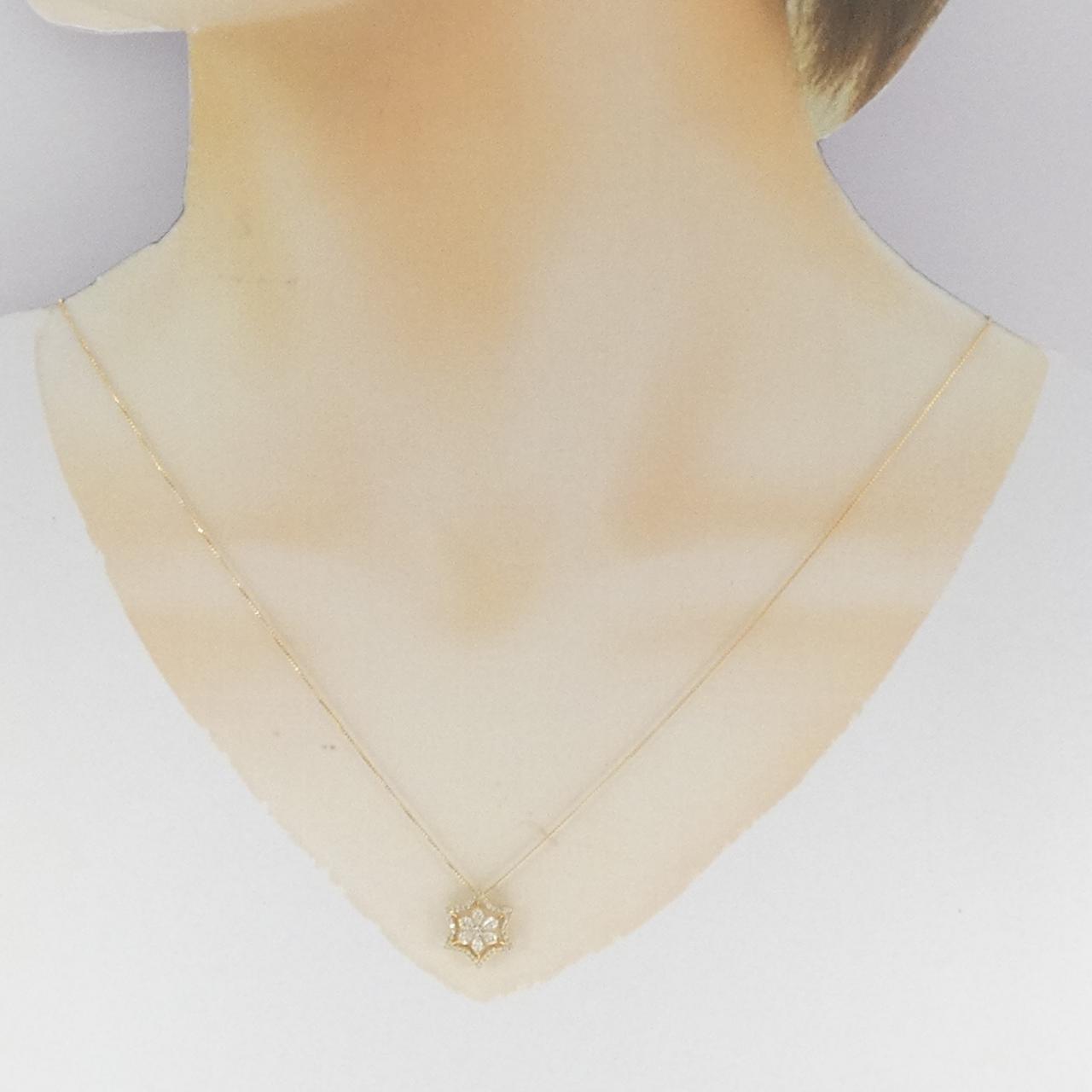 K18YG ダイヤモンド ネックレス 0.30CT