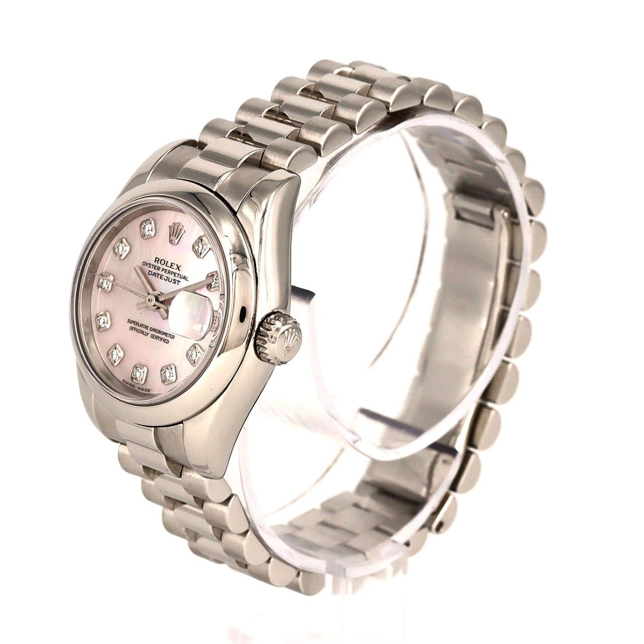 ロレックス デイトジャスト 179166NG PT 自動巻