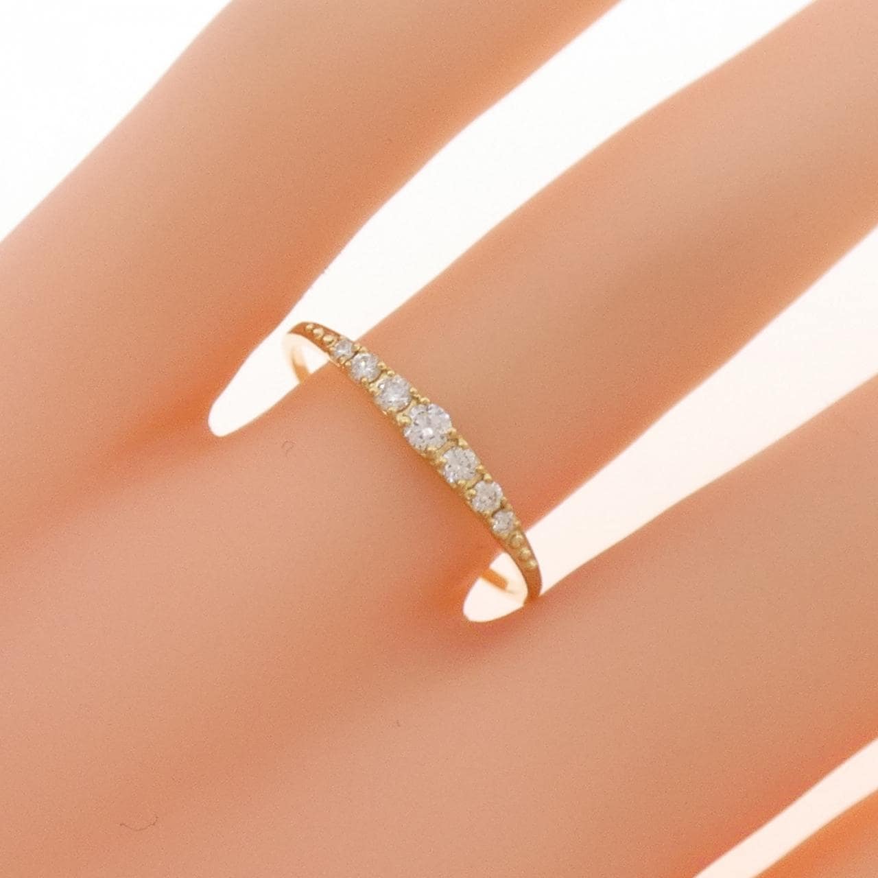 【リメイク】K18YG ダイヤモンド リング 0.15CT