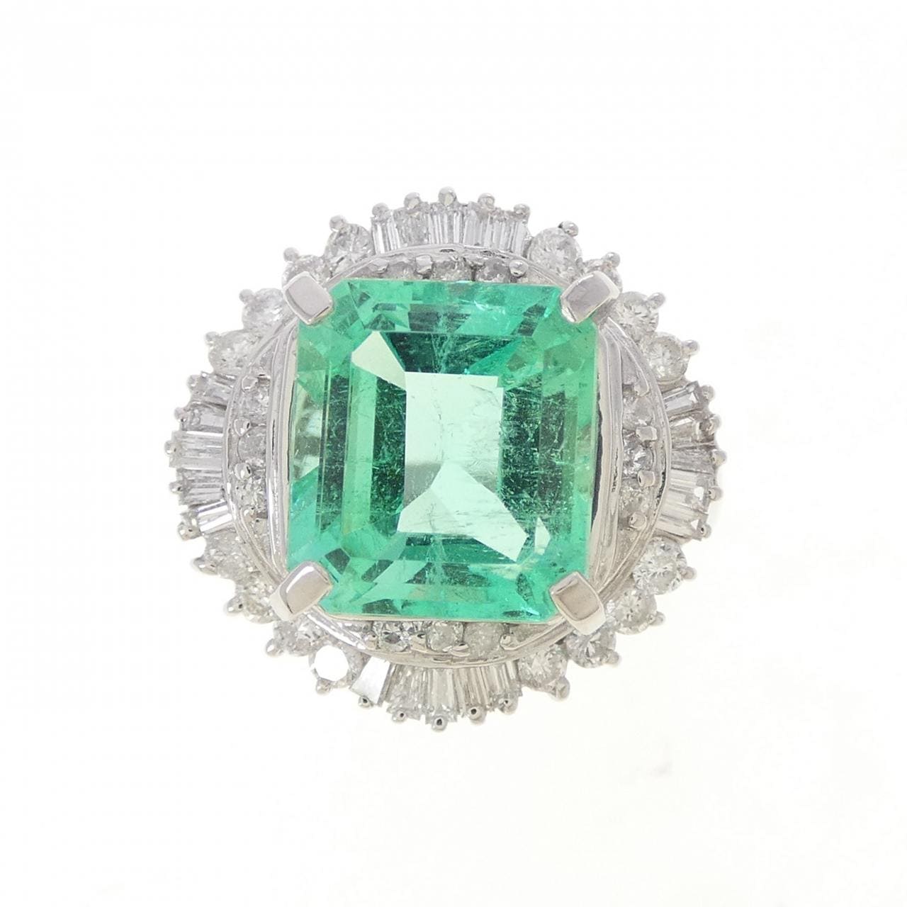 PT900 エメラルド リング 3.32CT