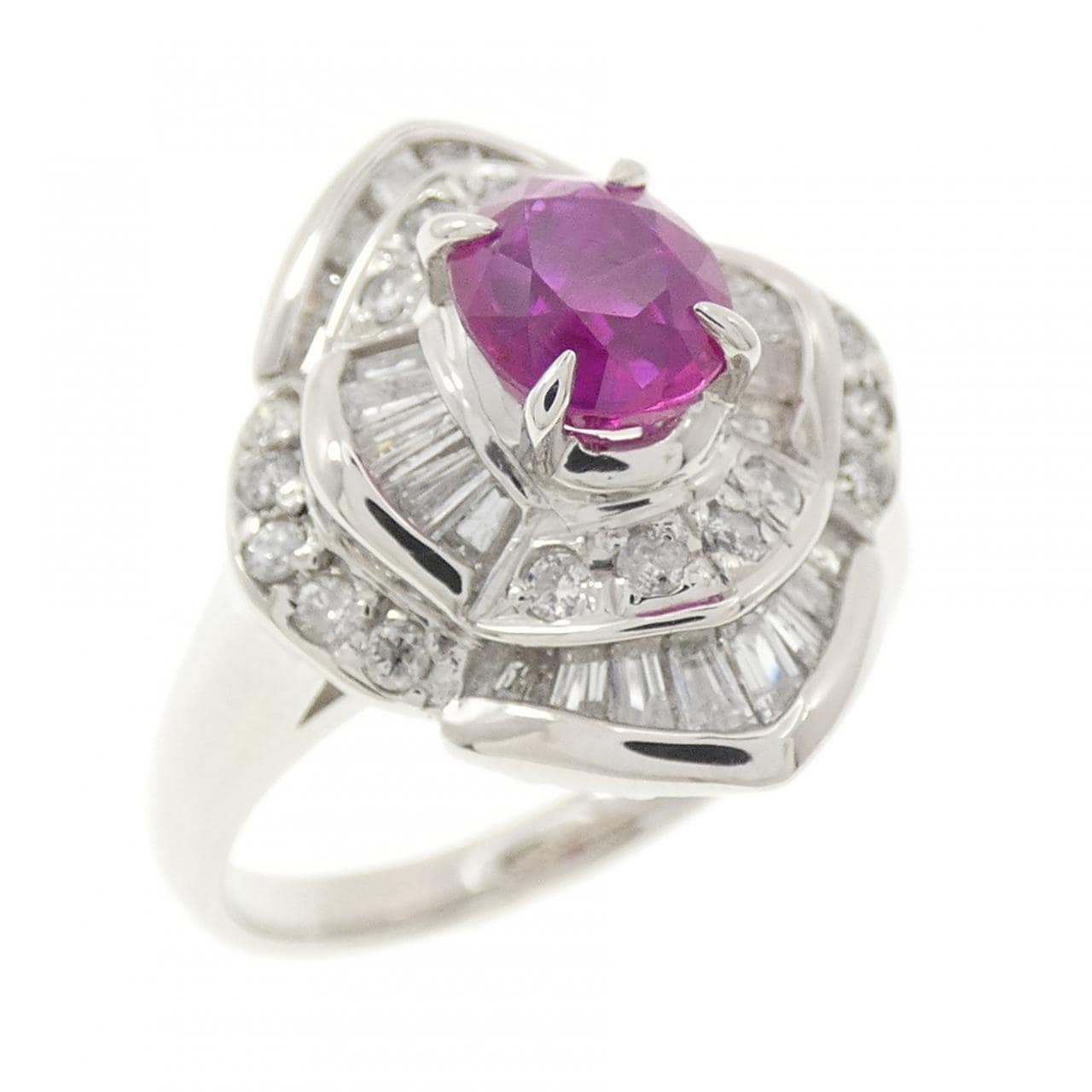 PT900 ルビー リング 0.80CT
