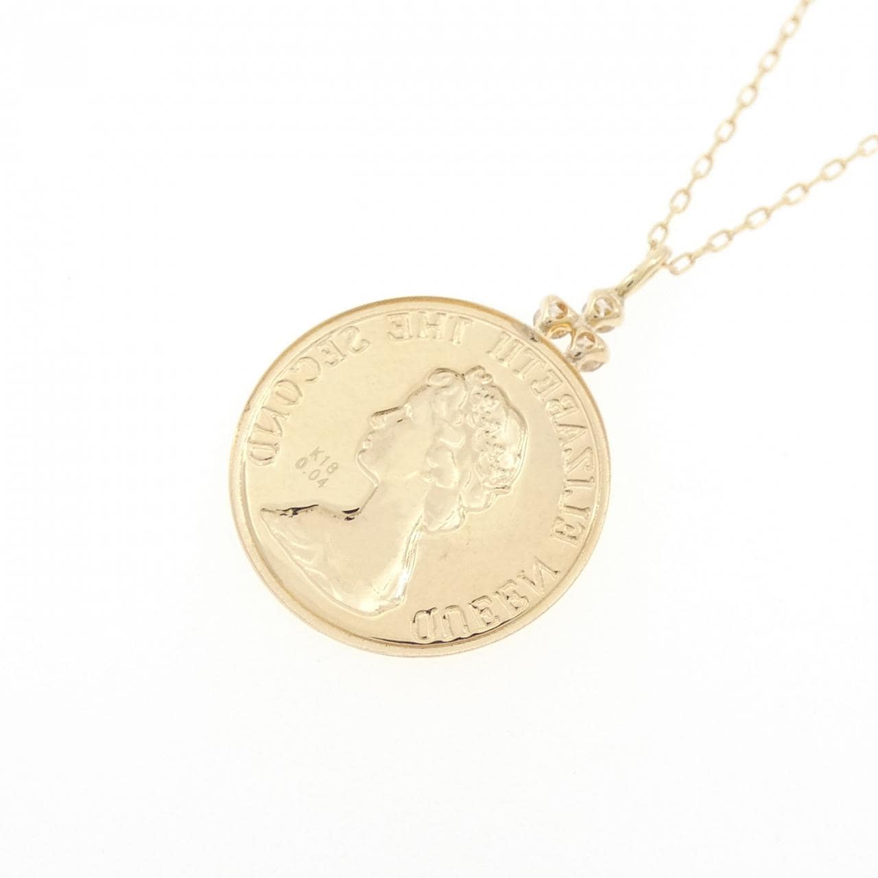 K18YG ダイヤモンド ネックレス 0.04CT