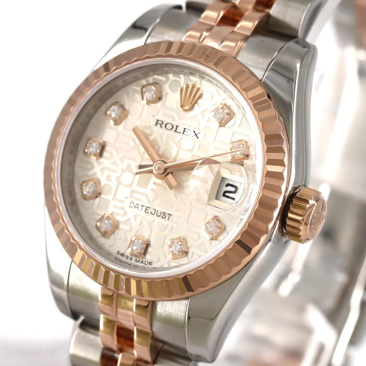 ロレックス デイトジャスト 179171G SSxPG 自動巻 ランダム番