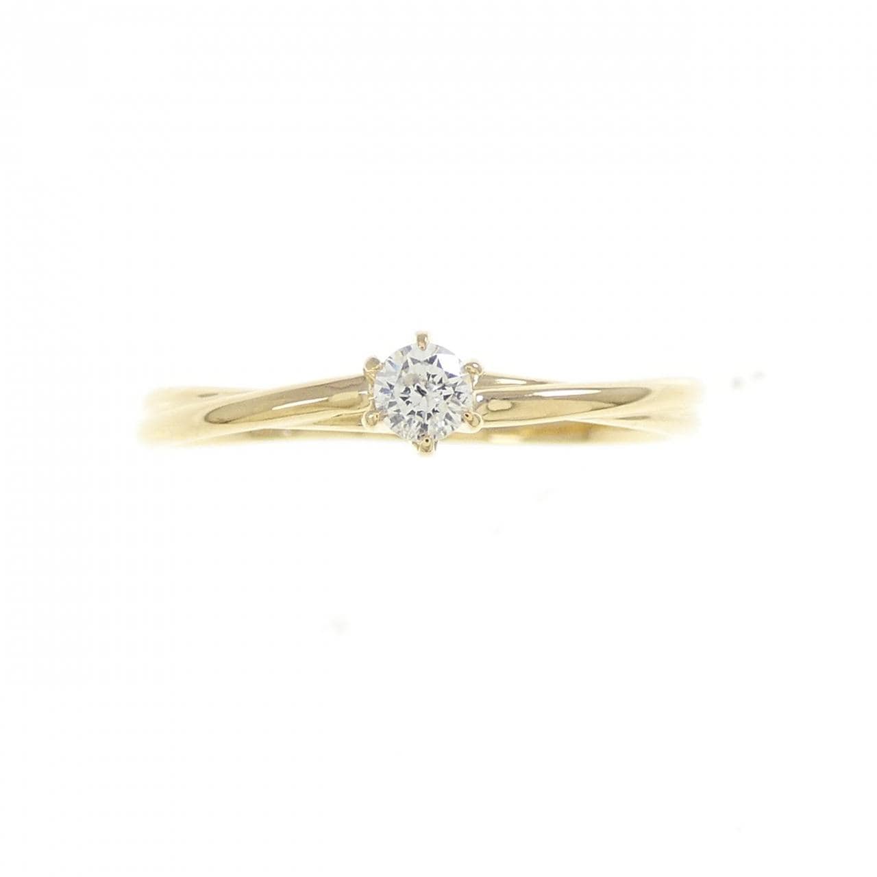 K18YG ダイヤモンド リング 0.08CT