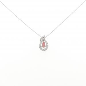PT900/PT850 コンクパール ネックレス 0.576CT