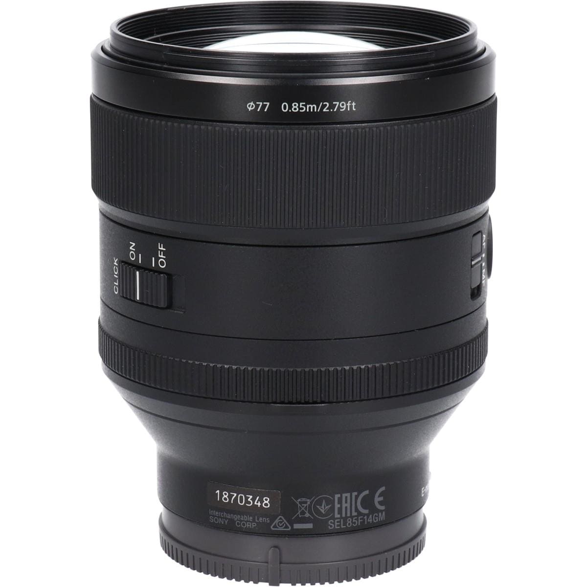 ＦＥ８５ｍｍ　Ｆ１．４ＧＭ（ＳＥＬ８５Ｆ１４ＧＭ）