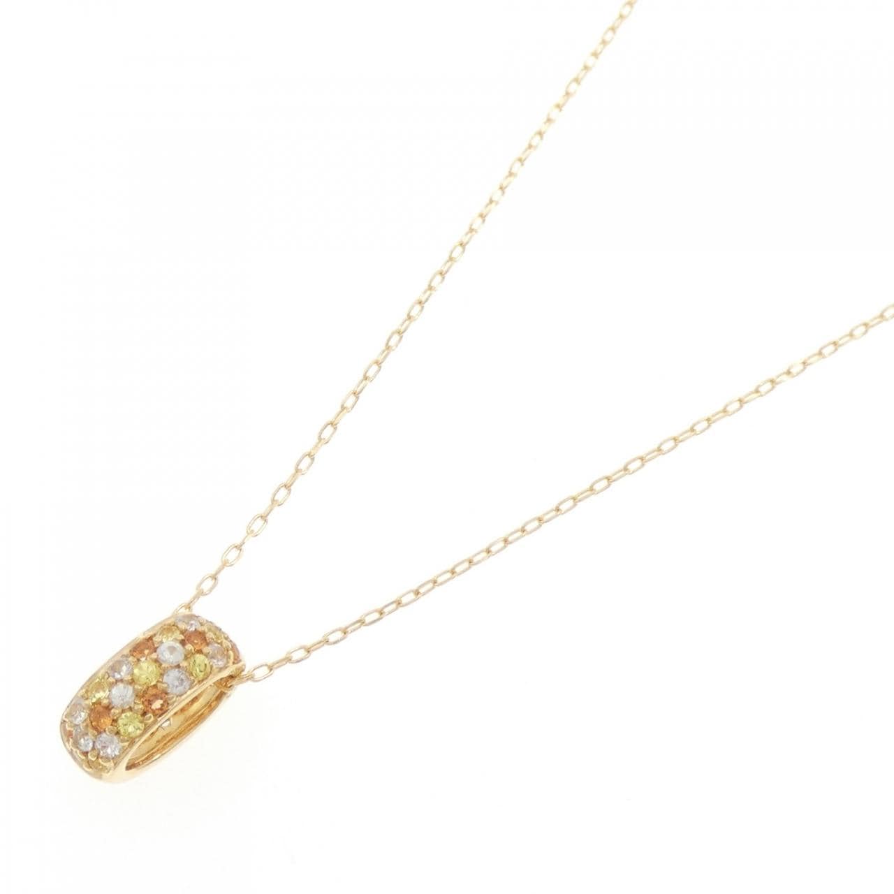 K18YG サファイヤ ネックレス 0.55CT