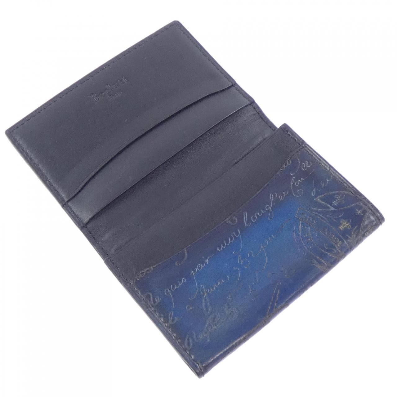 ベルルッティ Berluti インブイアスクリットレザーカードホルダー CARD CASE