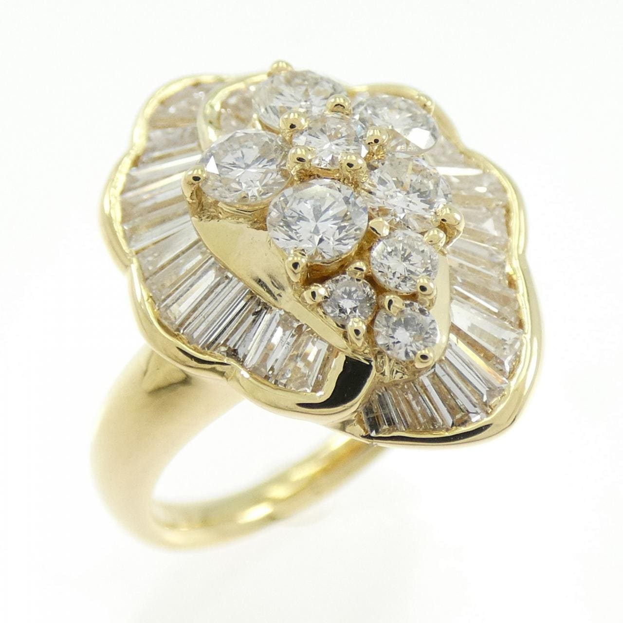K18YG ダイヤモンド リング 2.00CT