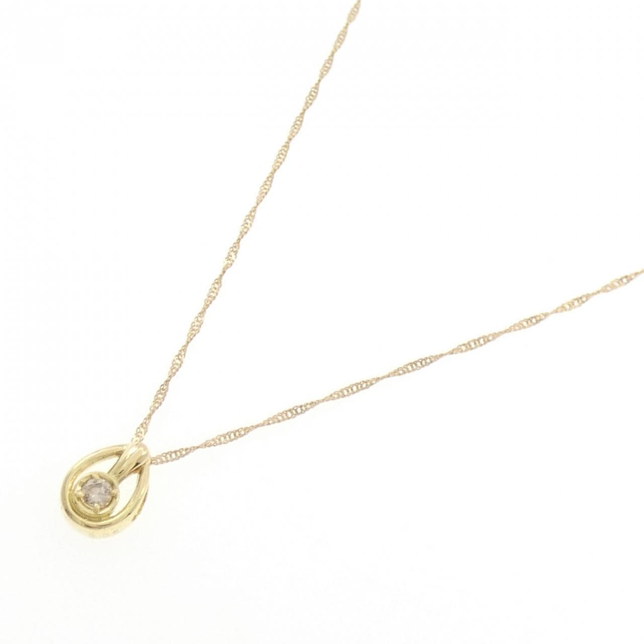 K18YG ダイヤモンド ネックレス 0.05CT