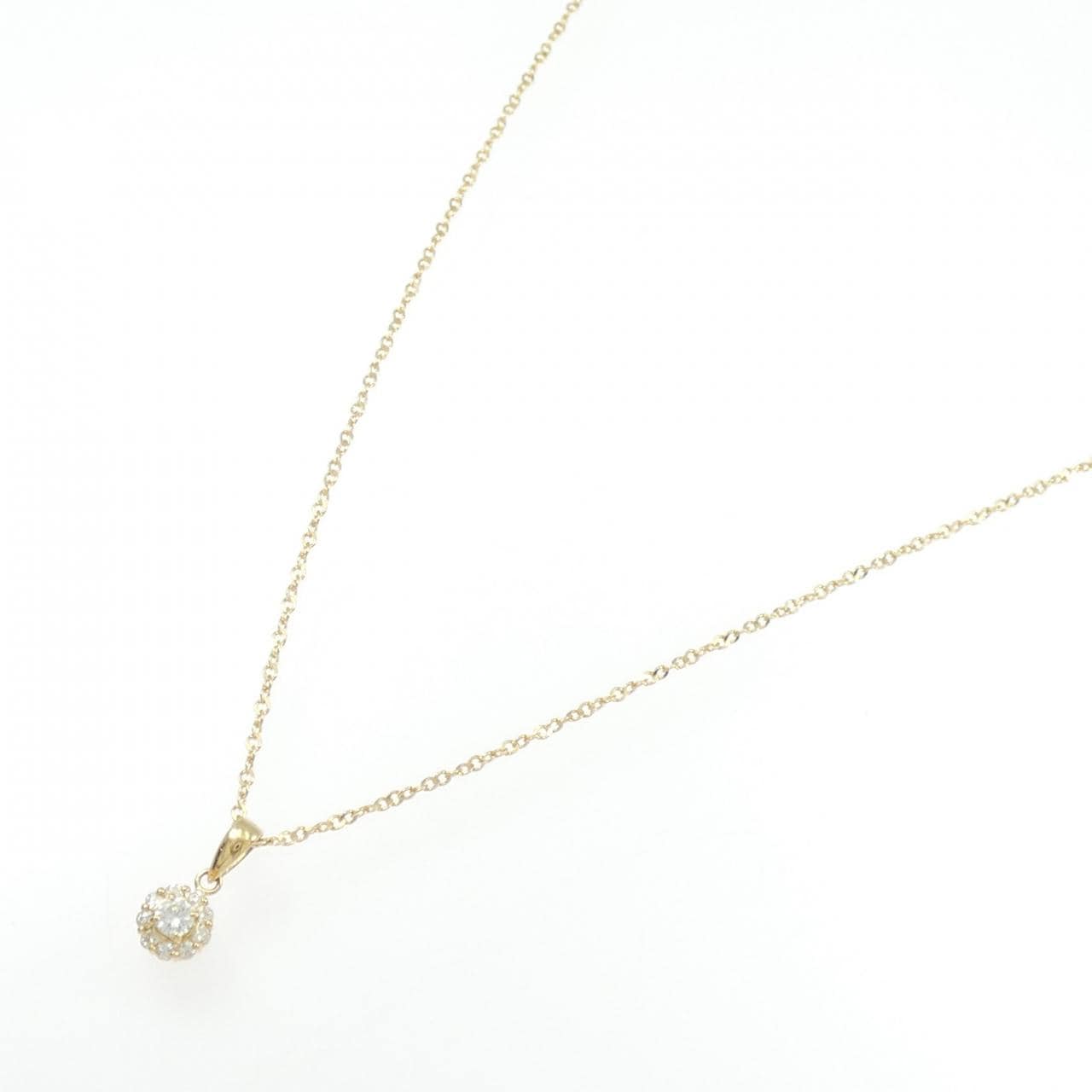 K18YG ダイヤモンド ネックレス 0.18CT