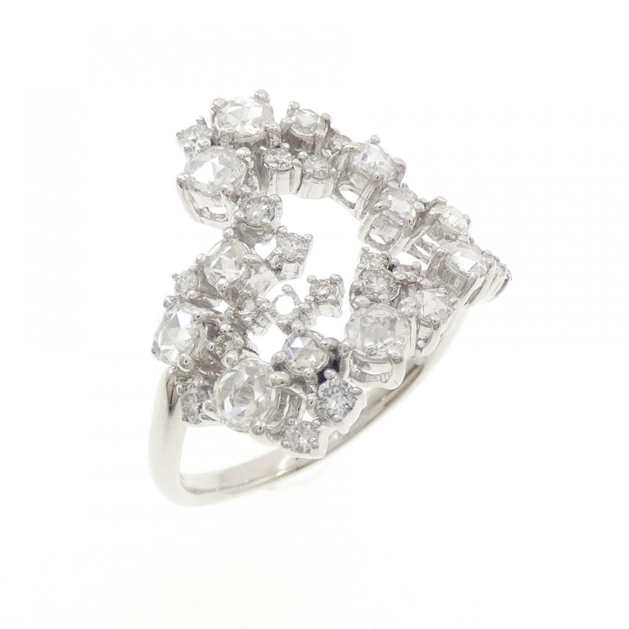 K18WG ダイヤモンド リング 1.00CT
