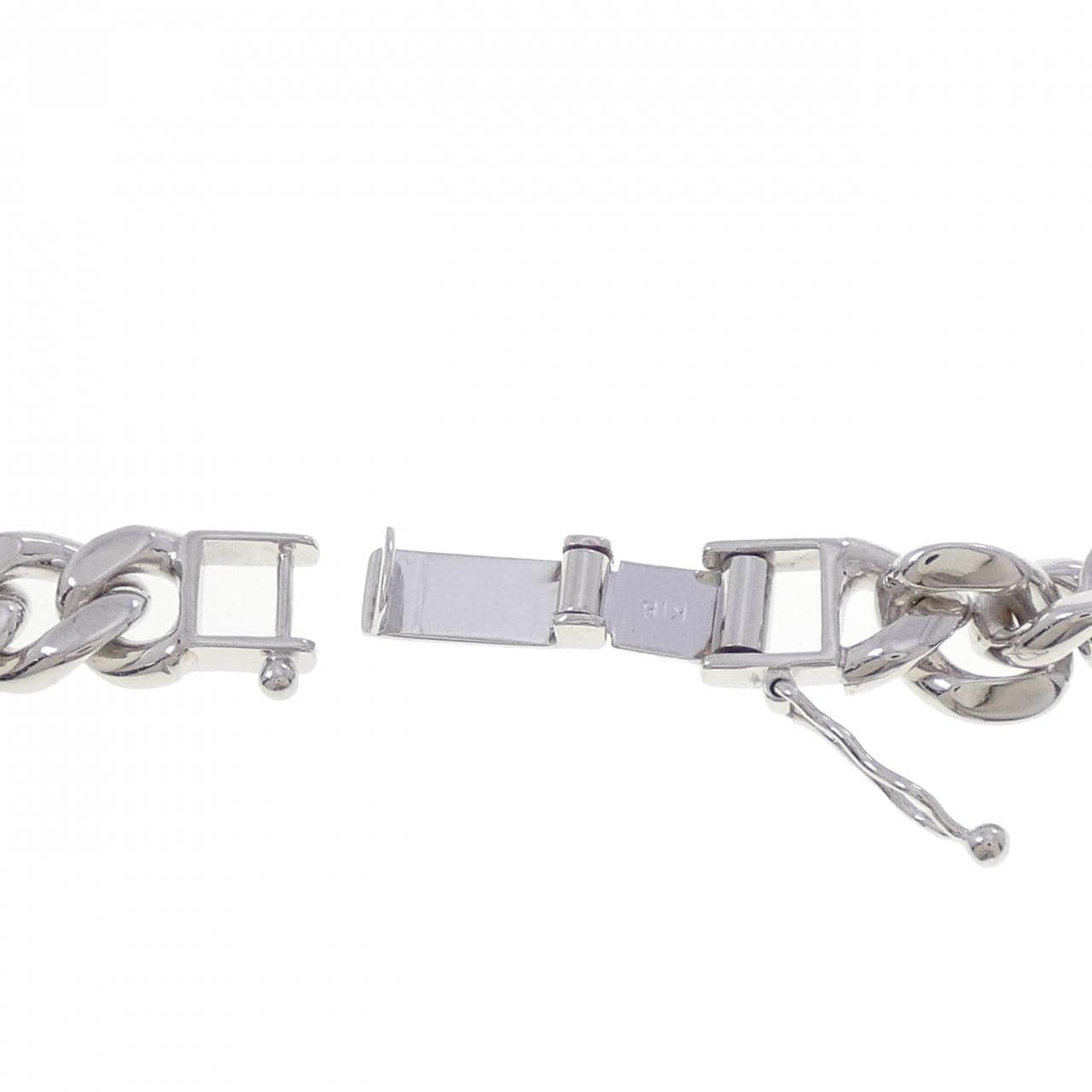 K18WG ダイヤモンド キヘイ ブレスレット 18.5cm