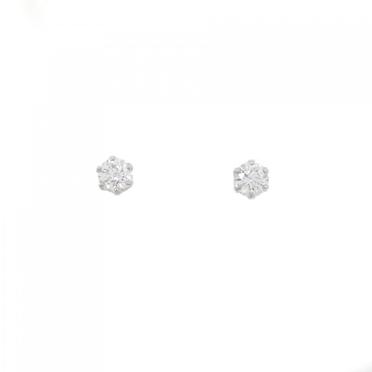 PT900单钻鑽石耳環 0.411CT