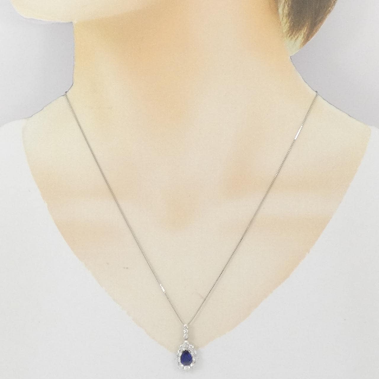 PT/PT850 サファイヤ ネックレス 1.056CT