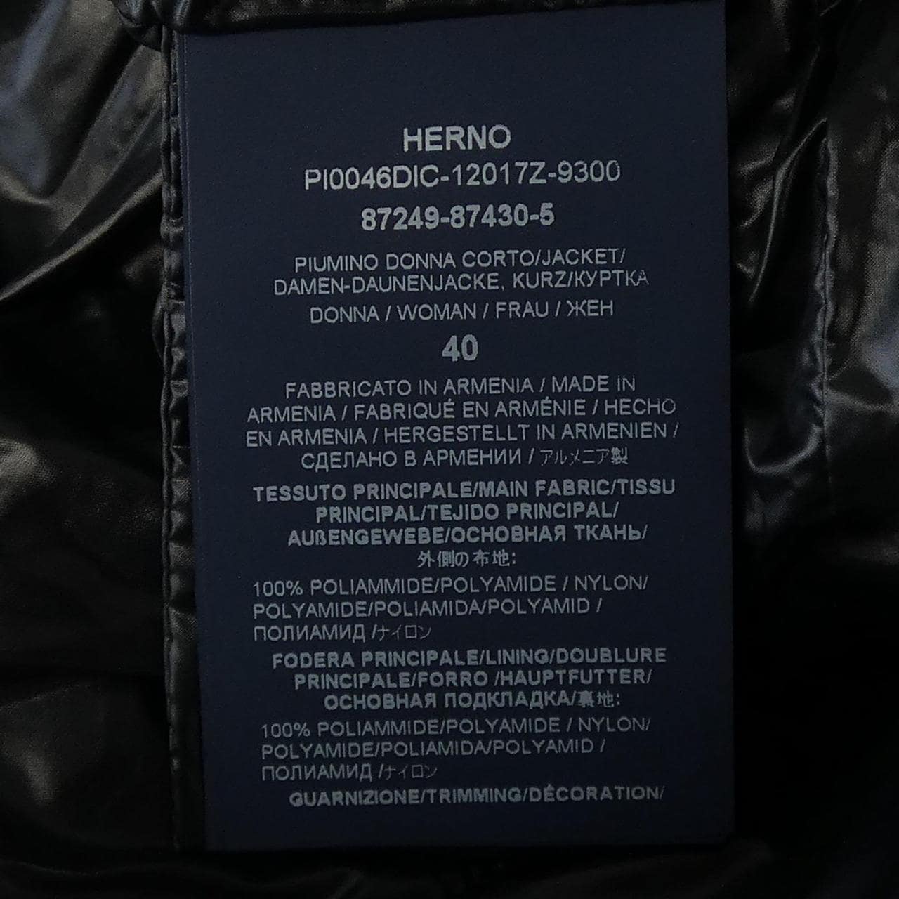 ヘルノ Herno PI0046DIC 12017Z 9300 ダウンジャケット