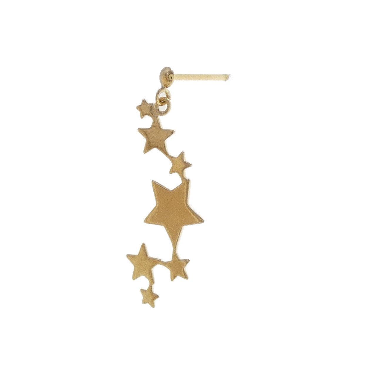 K18YG スター ピアス 片耳