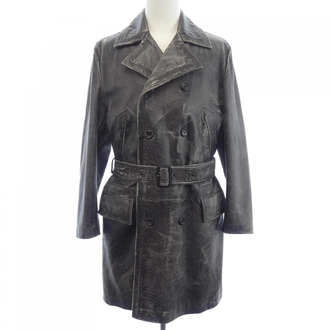 ドルチェアンドガッバーナ DOLCE&GABBANA G0309L/FULPP レザーコート