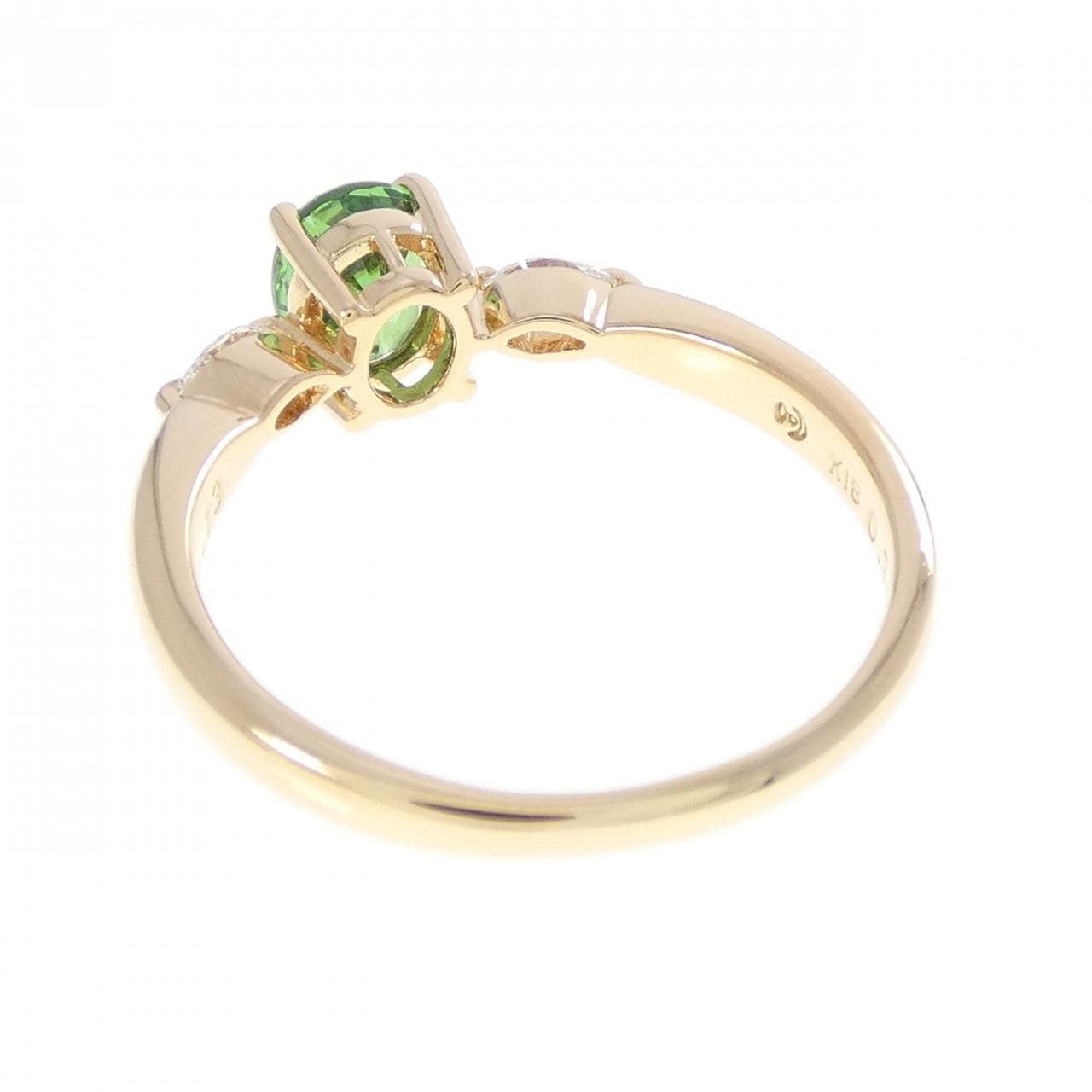 タサキ グリーンガーネット リング 0.78CT