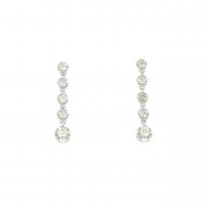 K18WG ダイヤモンド ピアス 0.12CT
