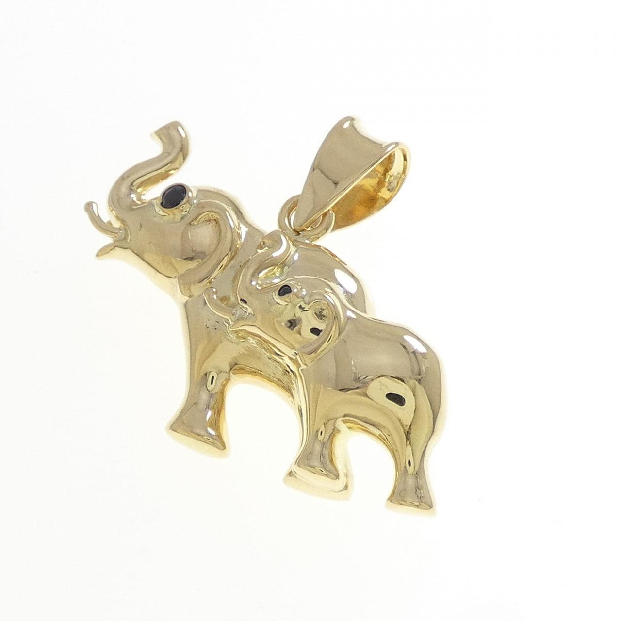 750YG エレファント サファイヤ ペンダント