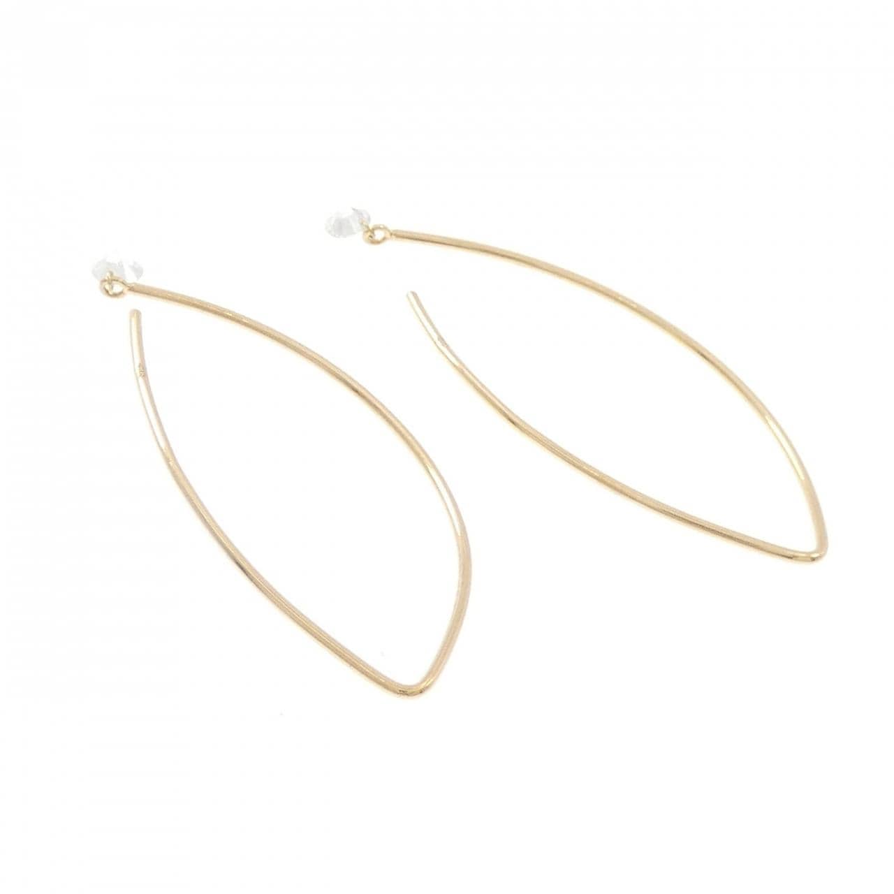 K18YG ダイヤモンド ピアス