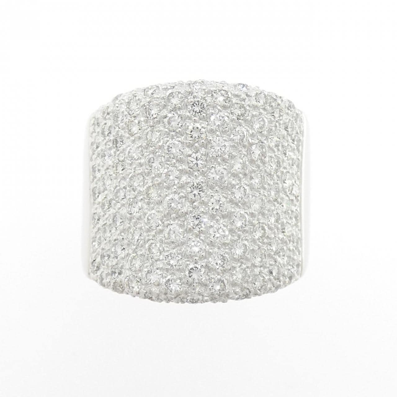 750WG パヴェ ダイヤモンド リング 1.85CT