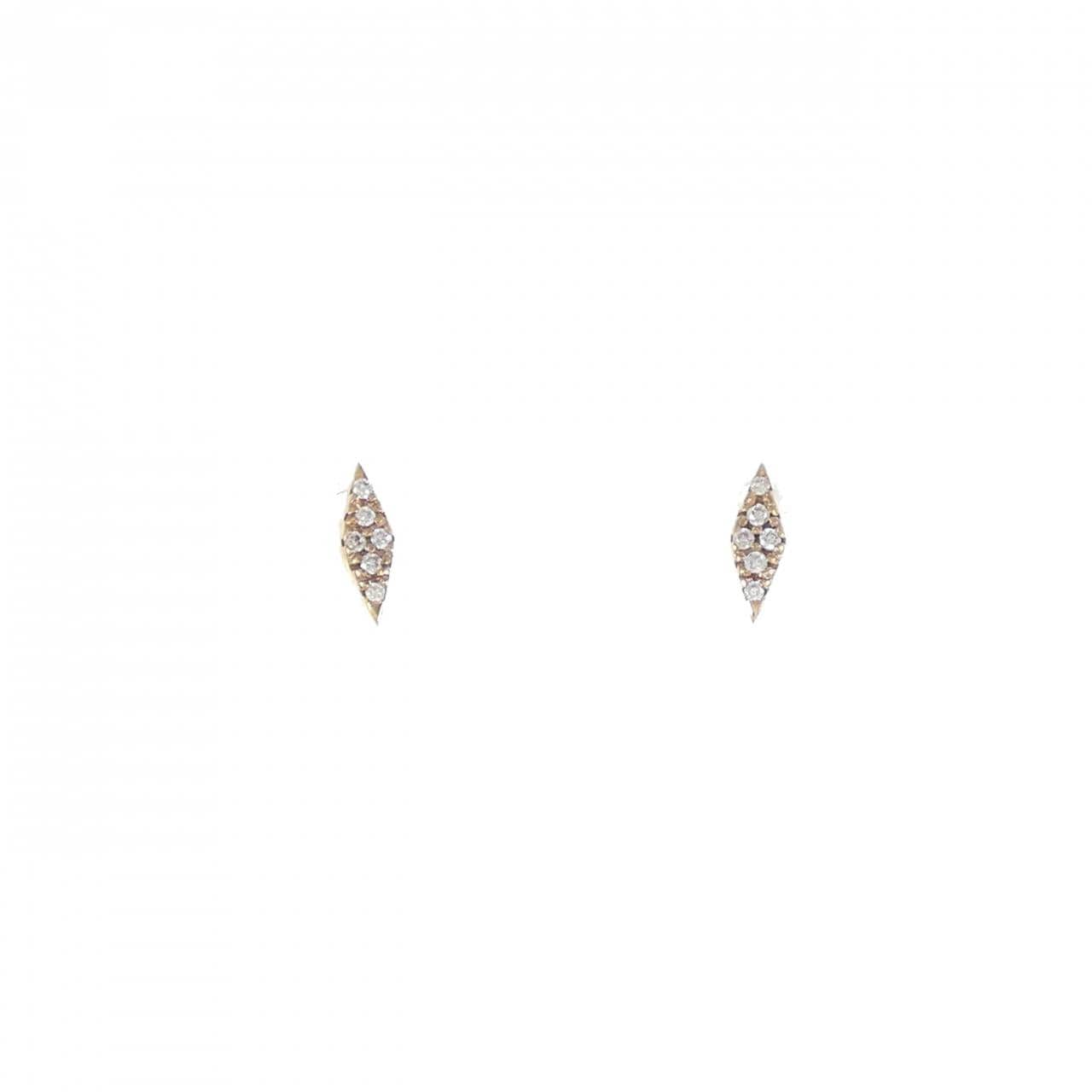 [BRAND NEW] K10YG Diamond earrings 0.02CT