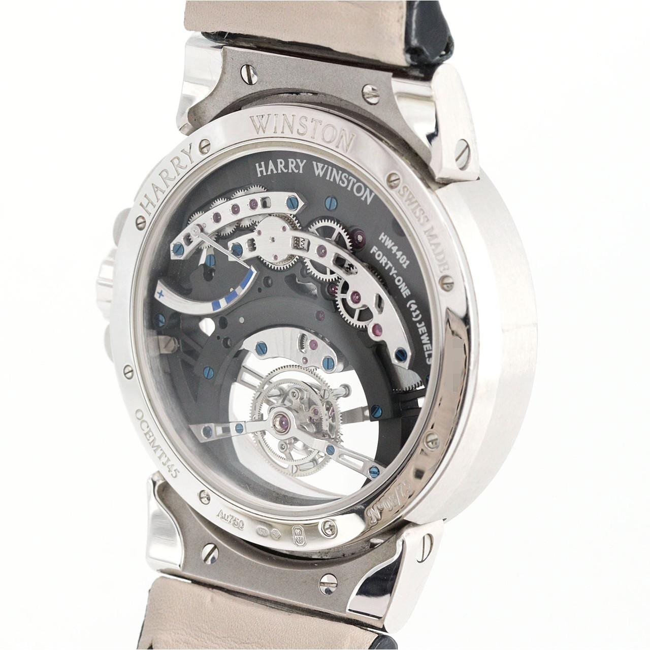 ハリーウィンストン オーシャントゥールビヨンジャンピングアワー WG OCEMTJ45WW001 WG 手巻