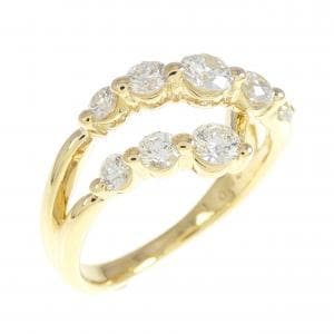 K18YG ダイヤモンド リング 0.73CT