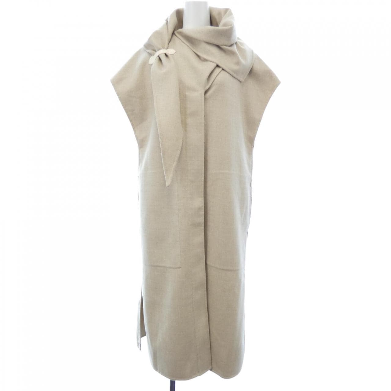 エルメス HERMES ロングジレ ドレープネック 5H0117DF ロングベスト