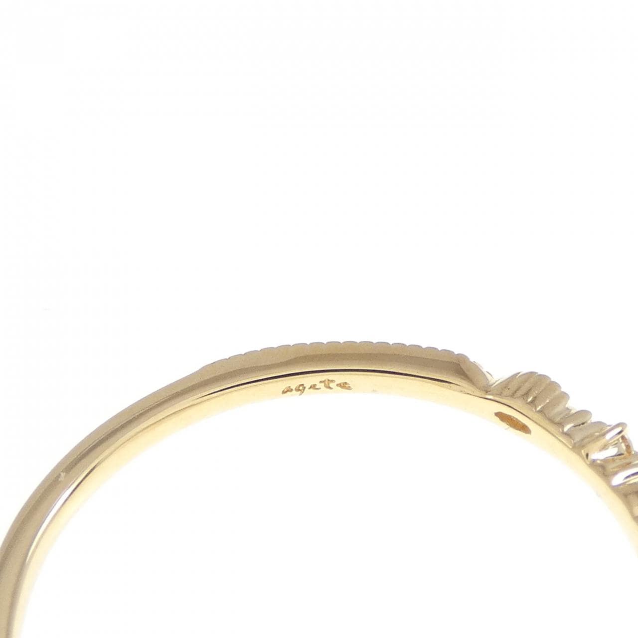 アガット ダイヤモンド リング 0.04CT