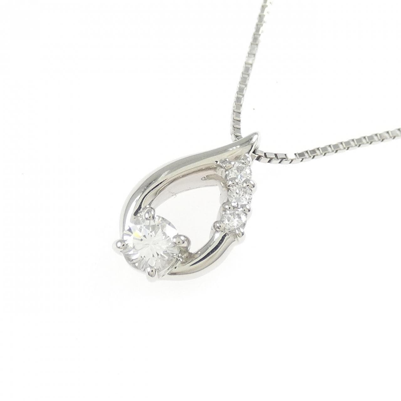 PT900/PT850 ダイヤモンド ネックレス 0.222CT D VS1 Fair