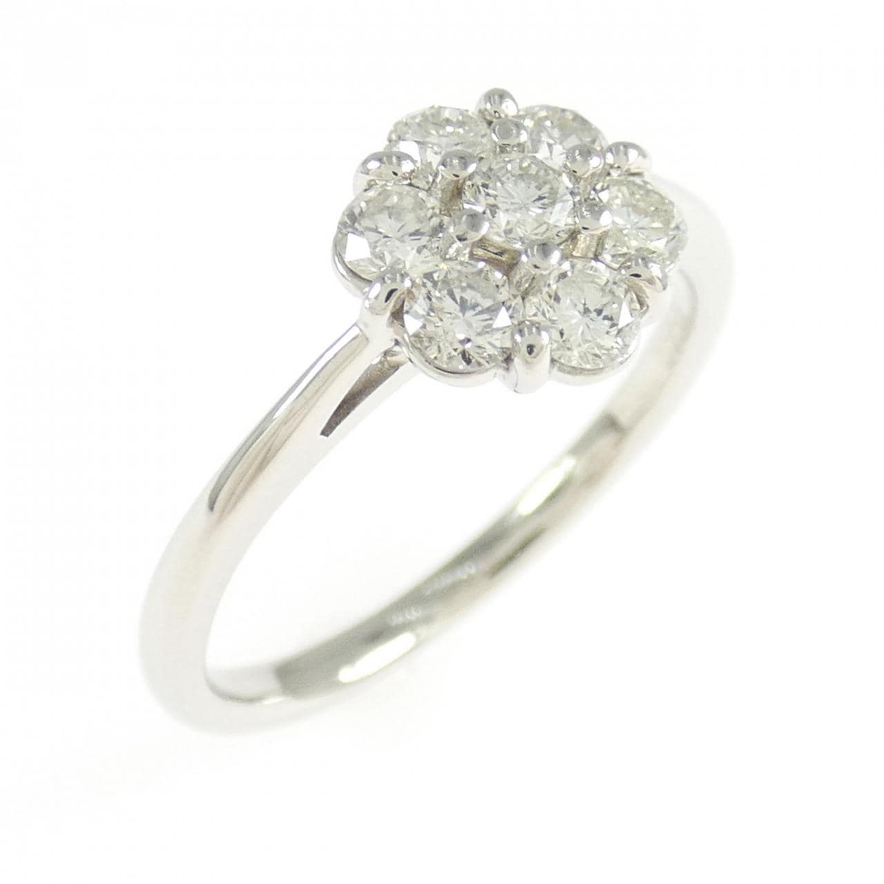 PT900 フラワー ダイヤモンド リング 0.50CT