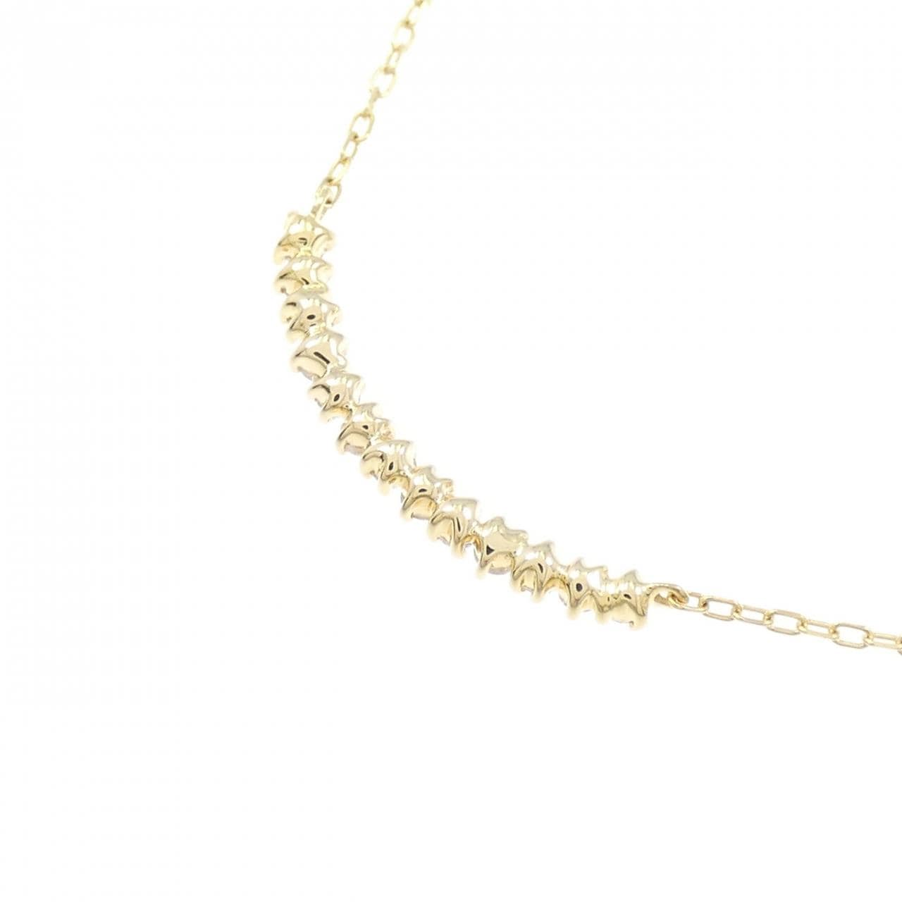 K18YG ダイヤモンド ネックレス 0.12CT