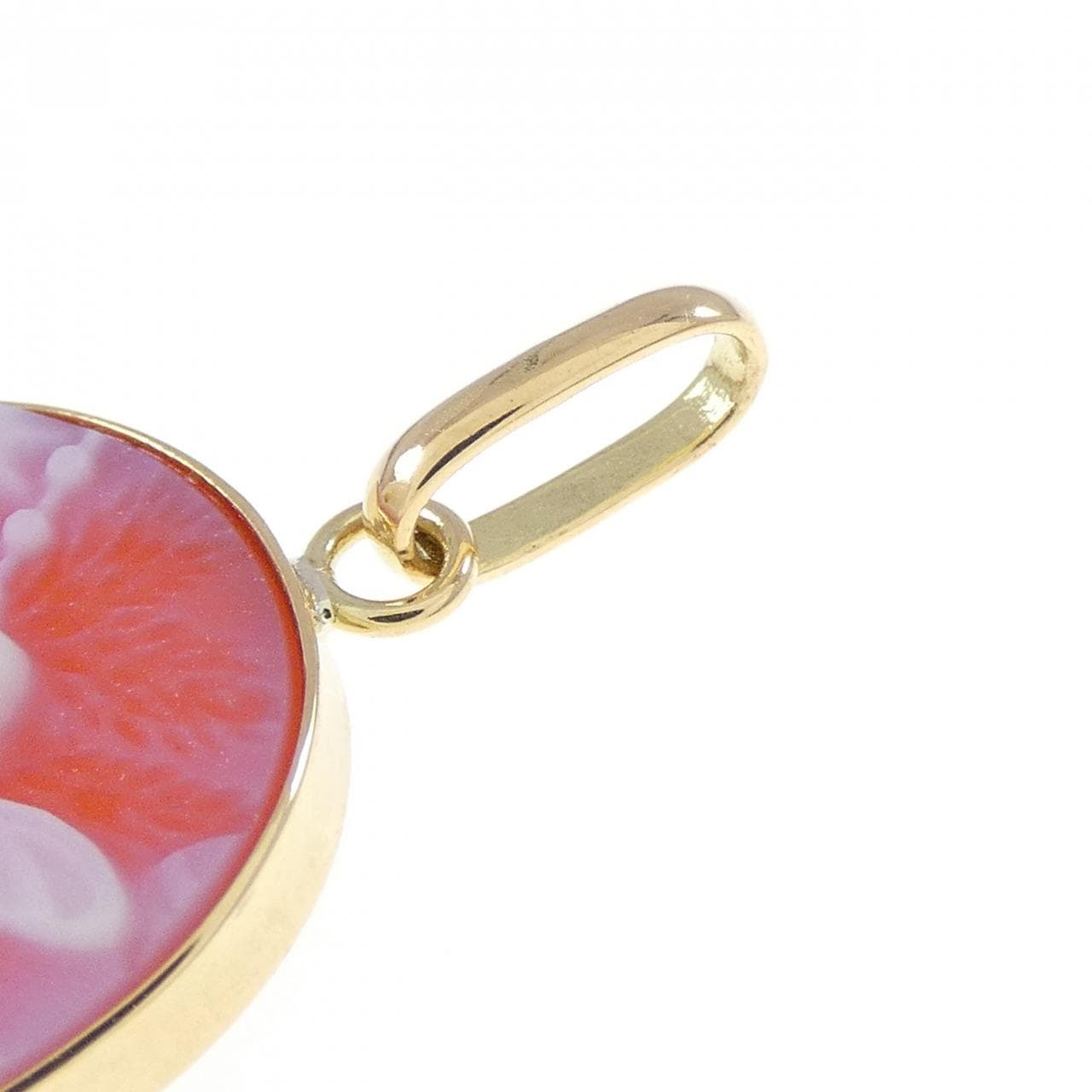 K18YG メノウカメオ ペンダント