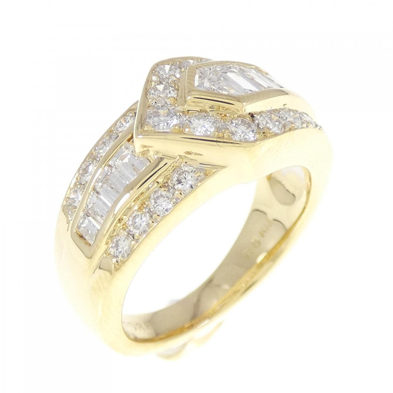K18YG/K18WG Diamond ring 0.86CT