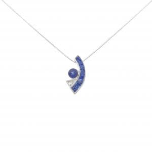 K18WG サファイヤ ネックレス 0.53CT